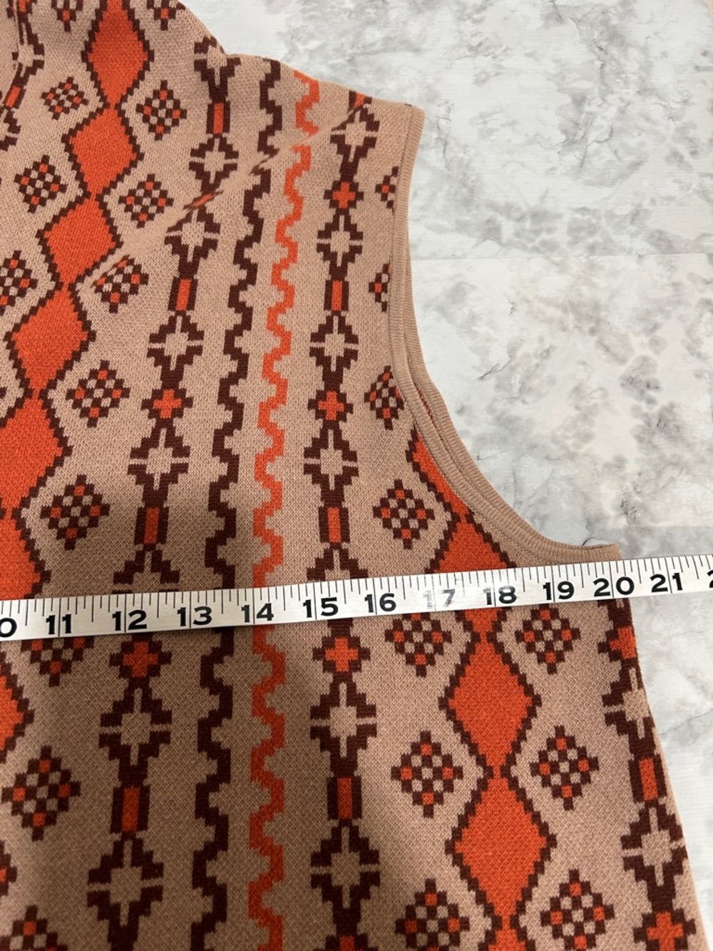 Cato Heathered Rust Knit Open Front Cardigan Sweater Womens Sz XL - Picture 9 of 10